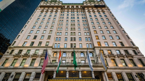 The Plaza Hotel, in Midtown Manhattan, New York City.